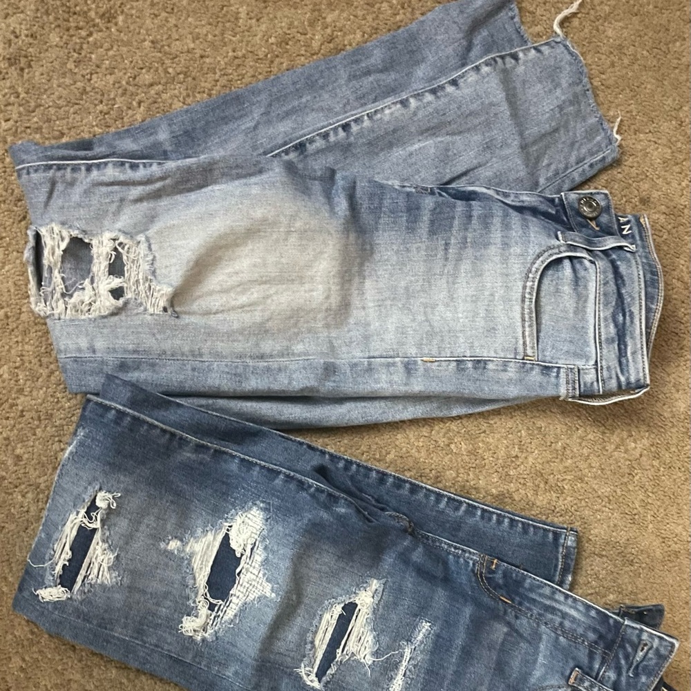 3 size 0 American eagle jeans